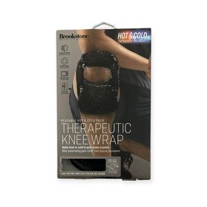 Brookstone Hot & Cold Therapeutic Knee Wrap - New